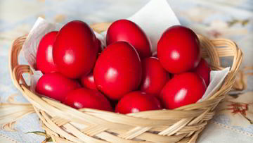 Рецепт Красных пасхальных яиц
