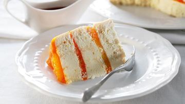 Рецепт Творожной пасхи с апельсиновым желе и соусом из кагора