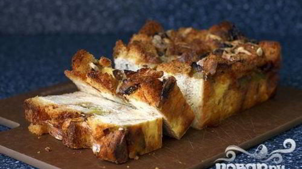 Как приготовить пудинг из лука и хлеба