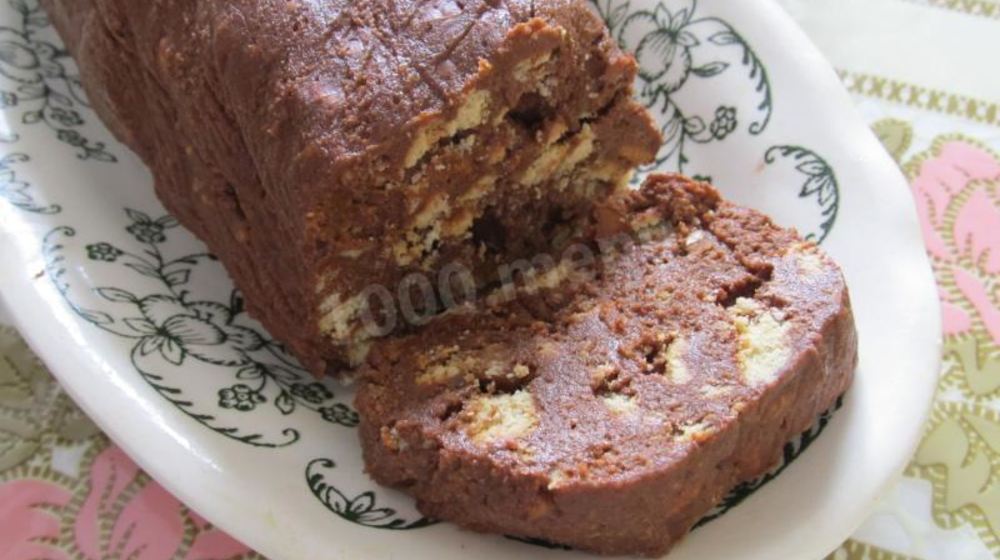 Как приготовить домашний щербет из печенья с изюмом