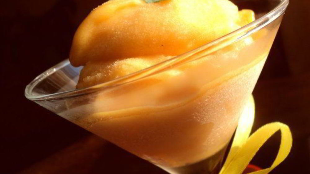 Как приготовить персиковый щербет