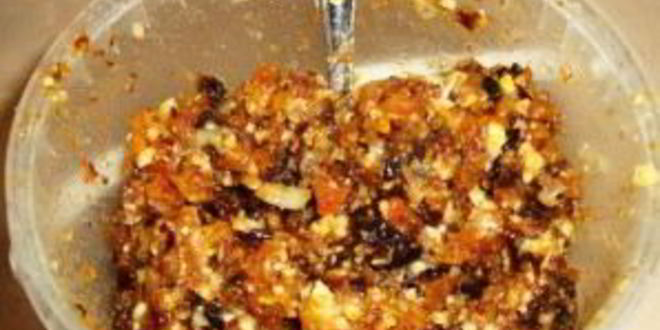 Рецепт щербета из сухофруктов и орехов