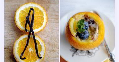 Рецепт Апельсинова-голубичного суфле