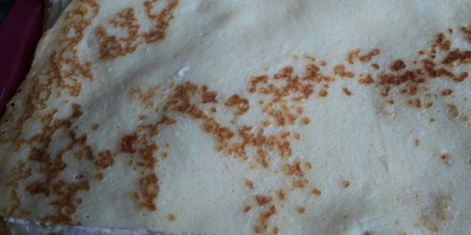 Рецепт блинного террина с ягодно-сливочным суфле