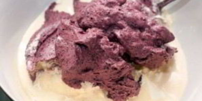 Рецепт черничного суфле на маскарпоне