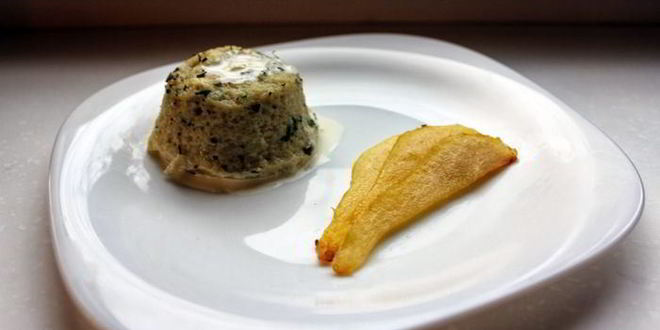 Рецепт дважд запеченное суфле горгонзола и карамелизованная груша