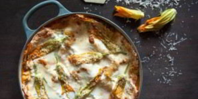 Рецепт кабачкового суфле под грибным соусом