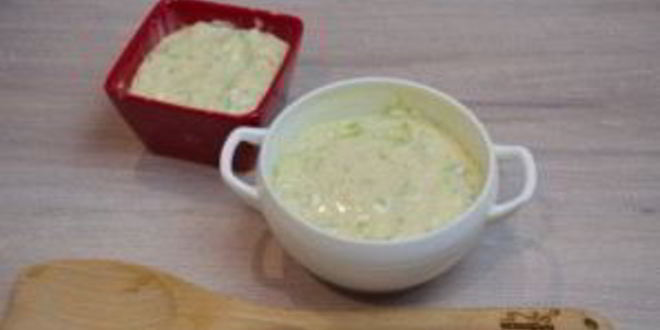 Рецепт кабачкового суфле с индейкой под грибным соусом