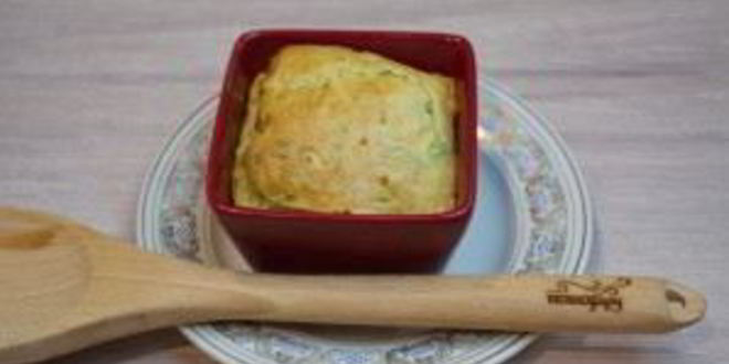 Рецепт кабачкового суфле с индейкой под грибным соусом