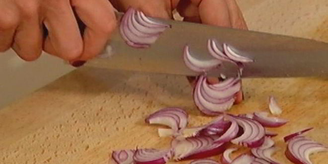 Рецепт овощного суфле с беконом