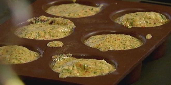 Рецепт овощного суфле с беконом