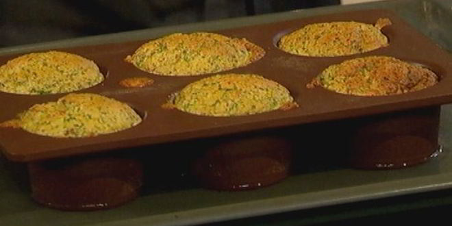 Рецепт овощного суфле с беконом