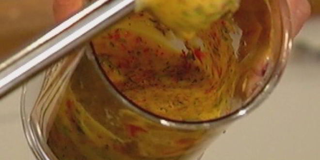 Рецепт овощного суфле с беконом