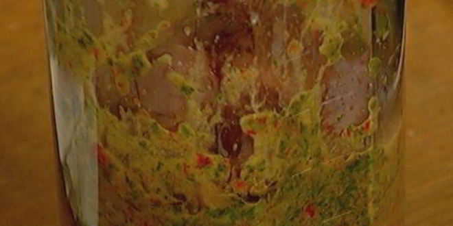 Рецепт овощного суфле с беконом