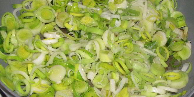 Рецепт суфле из лука-порея