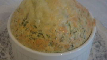 Рецепт Суфле из шпината с пармезаном