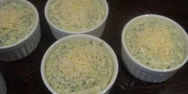 Рецепт суфле из шпината с пармезаном