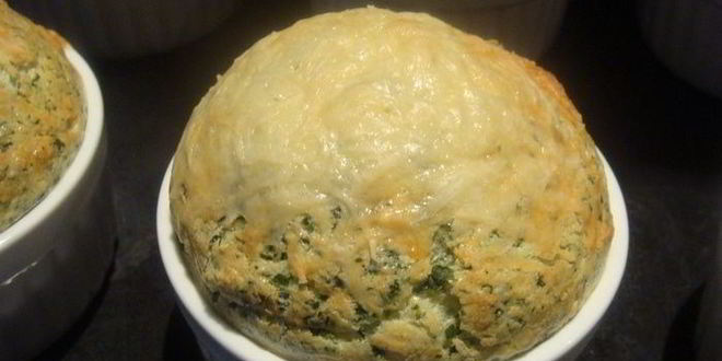 Рецепт суфле из шпината с пармезаном