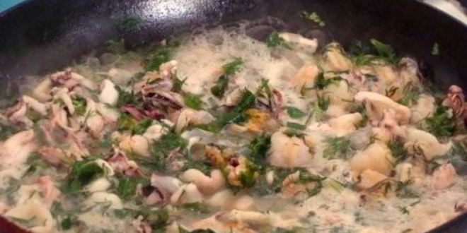 Рецепт суфле морской коктейль