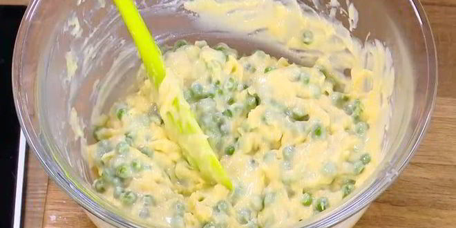 Рецепт суфле с зеленым горошком