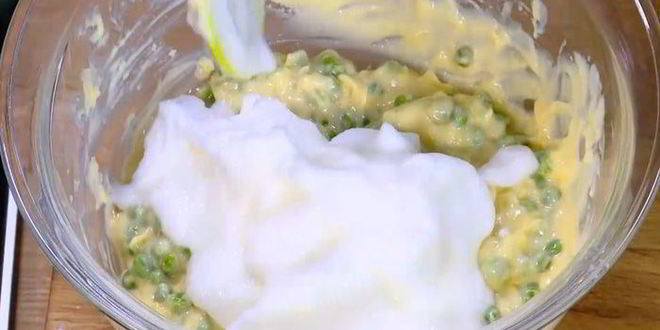 Рецепт суфле с зеленым горошком