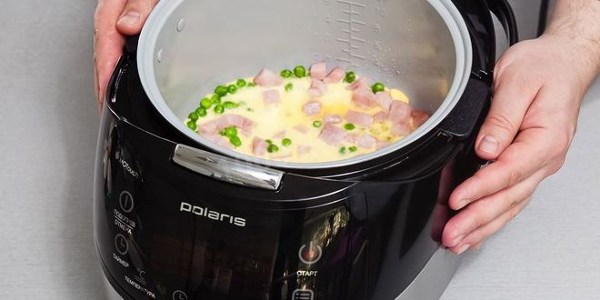 Рецепт яичного суфле с ветчиной в мультиварке