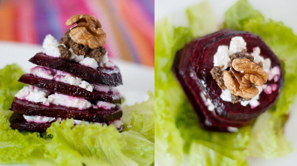 Как приготовить свекольного мильфея с фетой