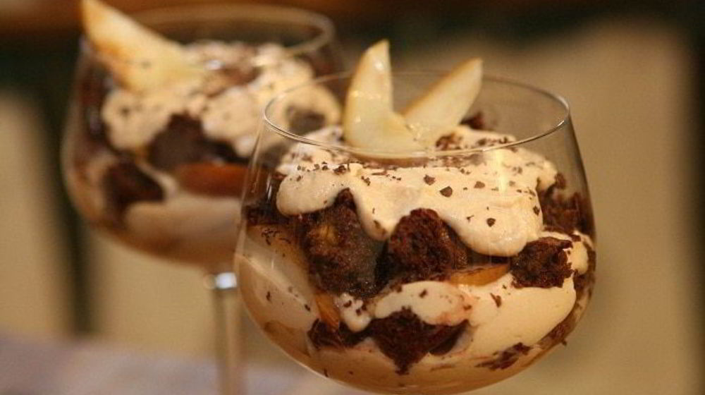 Как приготовить шоколадный тирамису с грушей