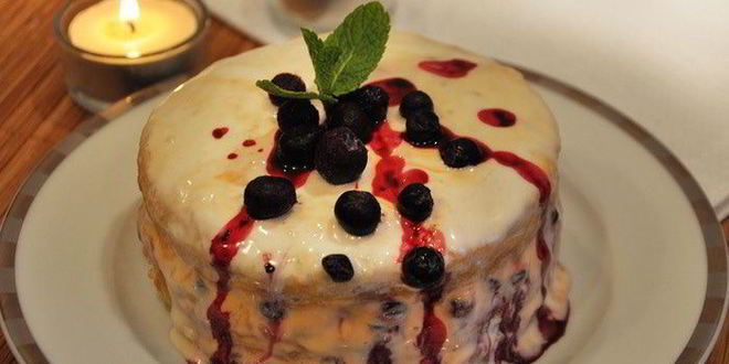 Рецепт тирамису с голубикой и апельсиновым кремом