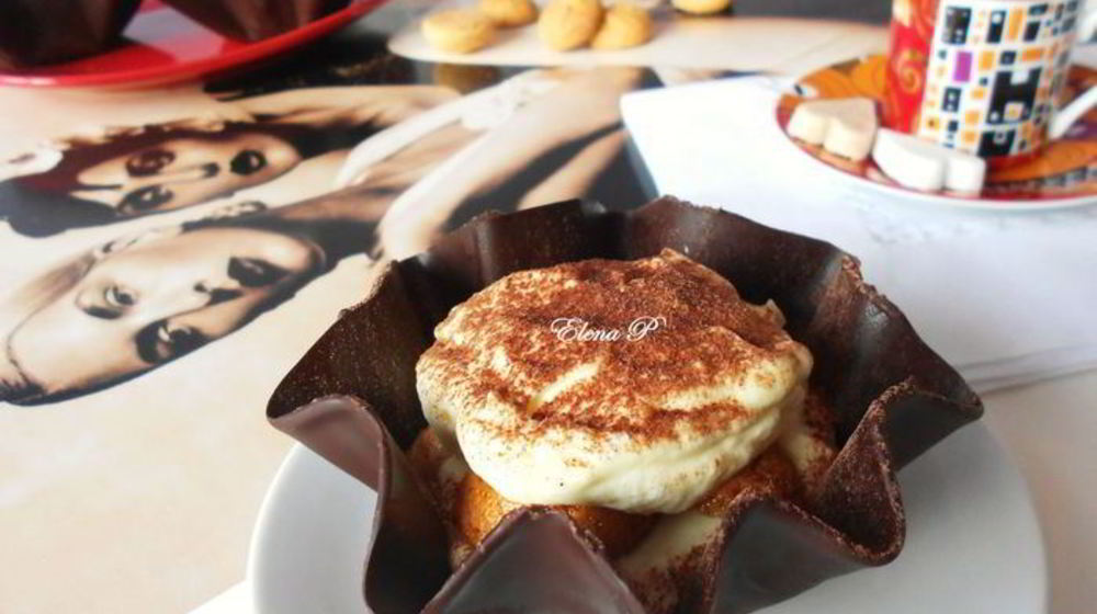 Как приготовить тирамису в шоколадных чашах