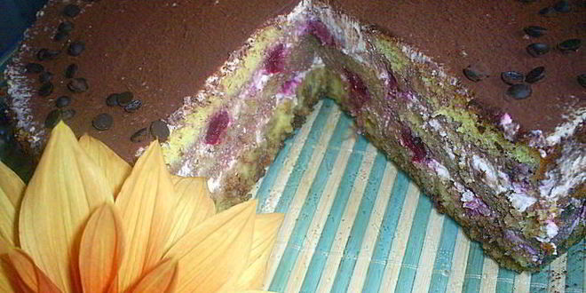 Рецепт творожного торта-десерта с пьяными вишнями в стиле тирамису