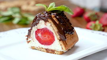 Рецепт Творожного десерта с клубникой