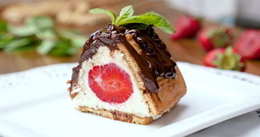 Рецепт Творожного десерта с клубникой