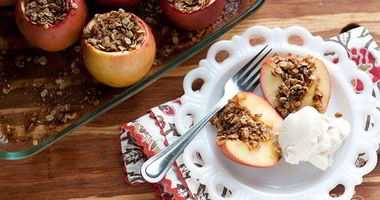 Рецепт Запеченных яблок с овсянкой