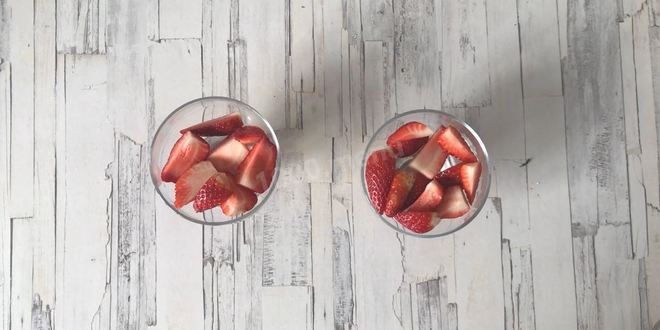 Рецепт фруктов в зефирном креме