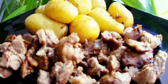 Рецепт азу из индейки с запеченным картофелем