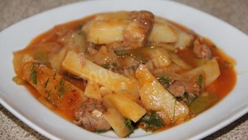 Рецепт Азу с тушенкой