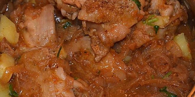 Рецепт чахохбили из курицы с картошкой