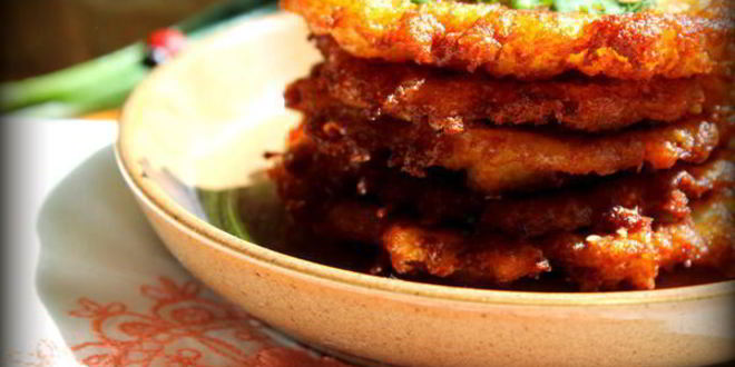 Рецепт драников с чесноком