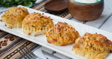 Рецепт Драников с сыром в духовке