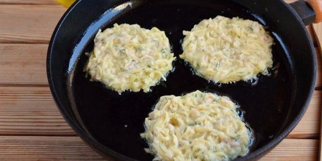 Рецепт драников с ветчиной