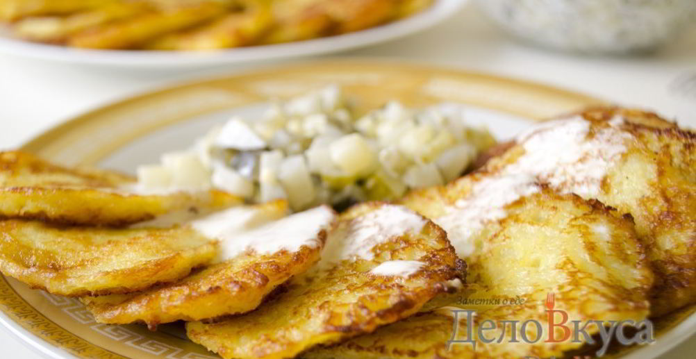 Рецепт картофельные драники с мясом