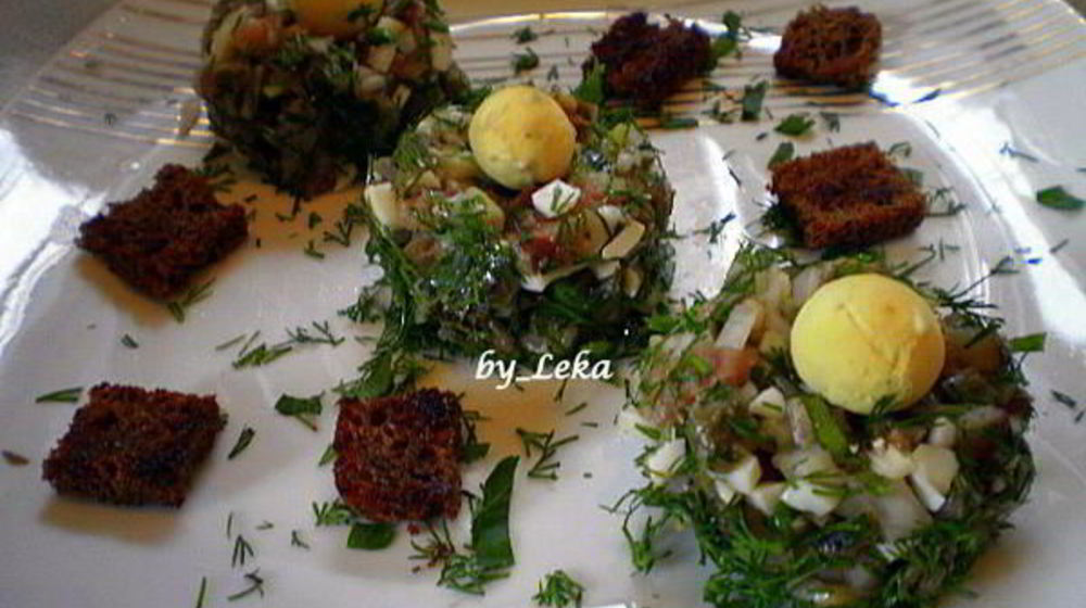 Как приготовить форшмак по-норвежски птичьи гнезда