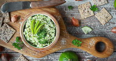 Рецепт Форшмака с зеленым яблоком, протертым через чеснок