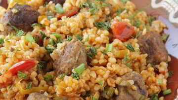 Рецепт Булгура с фрикадельками