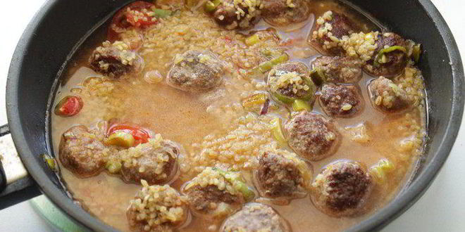 Рецепт булгура с фрикадельками