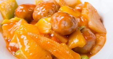 Рецепт Фрикаделек из курицы в чили соусе с овощами