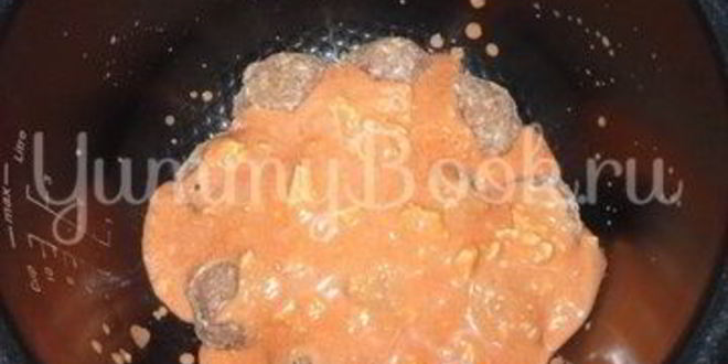 Рецепт фрикаделек под томатно-сырным соусом из мультиварки