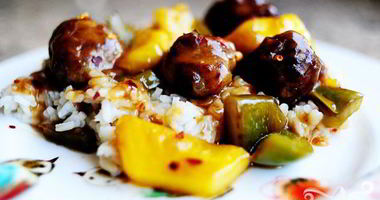 Рецепт Фрикаделек с болгарским перцем и ананасами