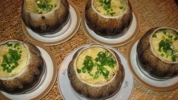 Рецепт Фрикаделек с картошкой в горшочках